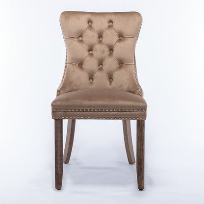 Nikki High End Tufted Dining Chair Set of Two