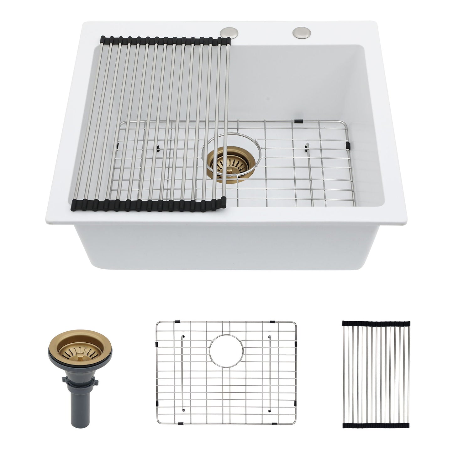Quartz and Granite Composite Kitchen Sink