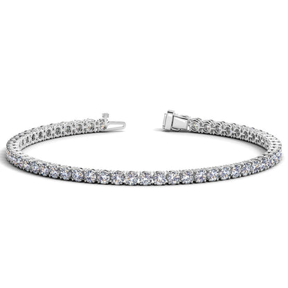 Lab Grown Round Diamond Tennis Bracelet in 14k White Gold, 7 cttw F/G VS2/SI1 by Bids.com on Tampa Home & Garden Store