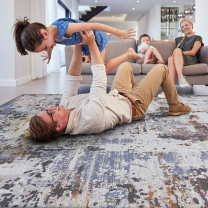 Payas Abstract Area Rug With Neutral Palette
