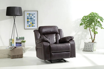 Comfortable Rocking Motion Recliner, dark brown leather rocker chair by Unique Piece Furniture on Tampa Home & Garden Store