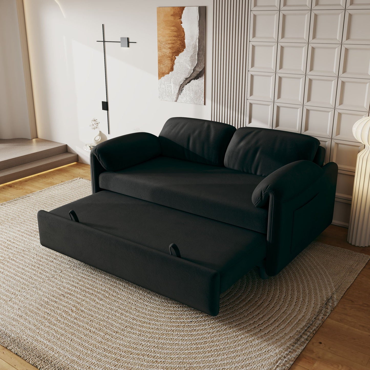 Dual Purpose Sofa and Retractable Queen Bed