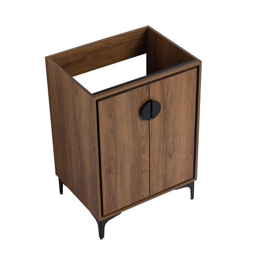 Modern bathroom vanity storage cabinet with soft closing doors engineered wood dark finish on Tampa Home & Garden Store