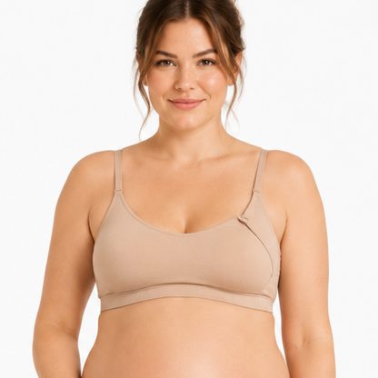 Nursing Bralette organic cotton beige by Net Positive on Tampa Home & Garden Store