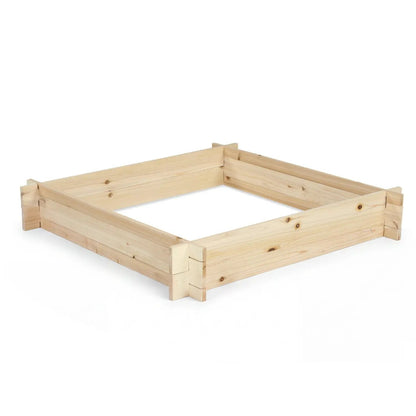 39.5 Inch Square Wooden Raised Garden Bed