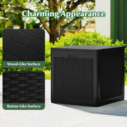 39 Gallon Deck Box with Lockable Lid Weatherproof