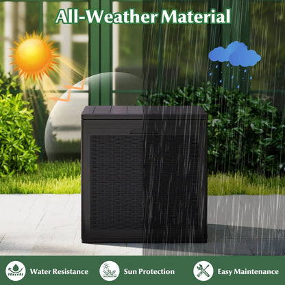 39 Gallon Deck Box with Lockable Lid Weatherproof