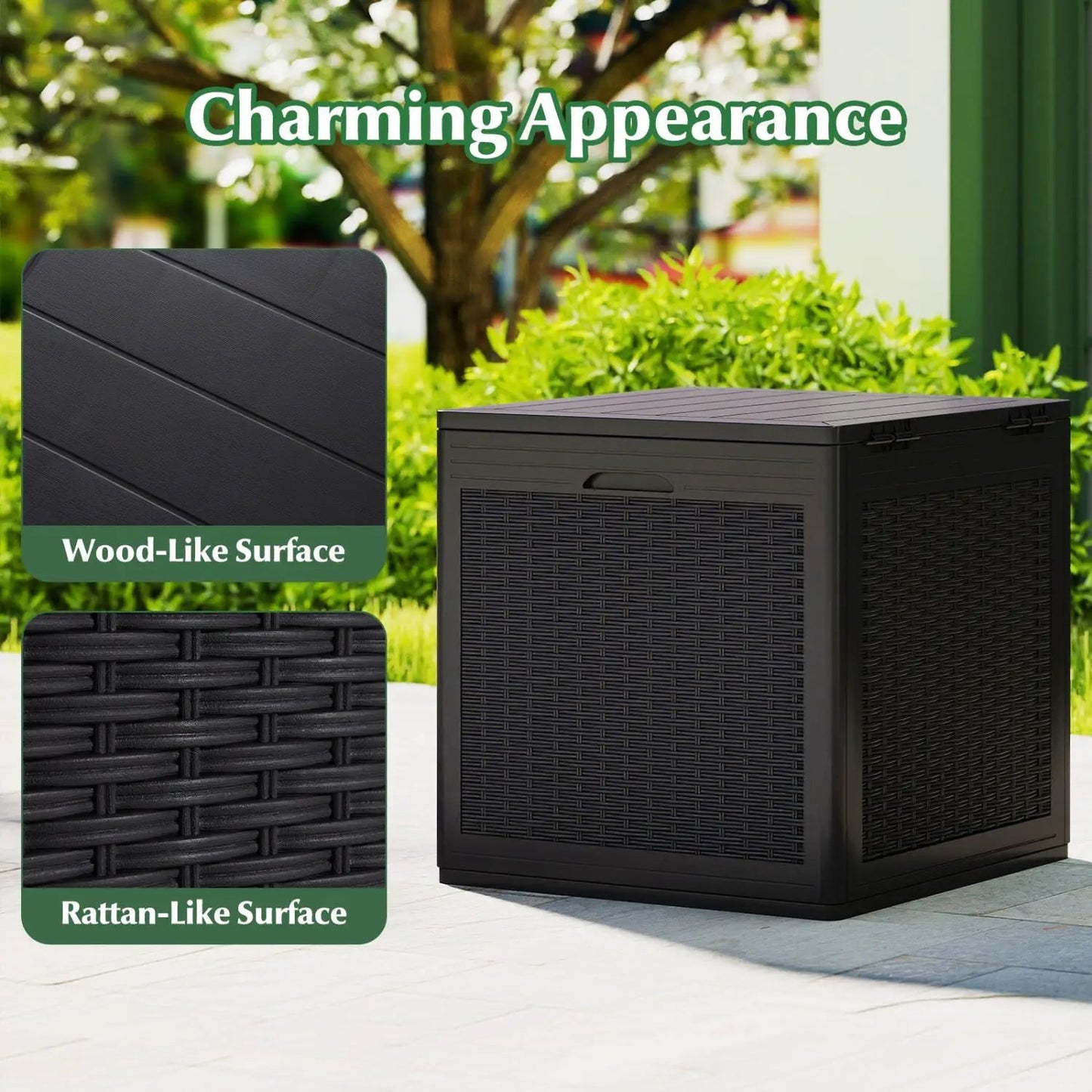 39 Gallon Deck Box with Lockable Lid Weatherproof