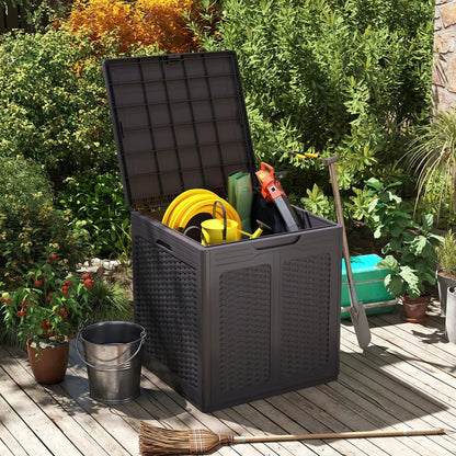 39 Gallon Deck Box with Lockable Lid Weatherproof