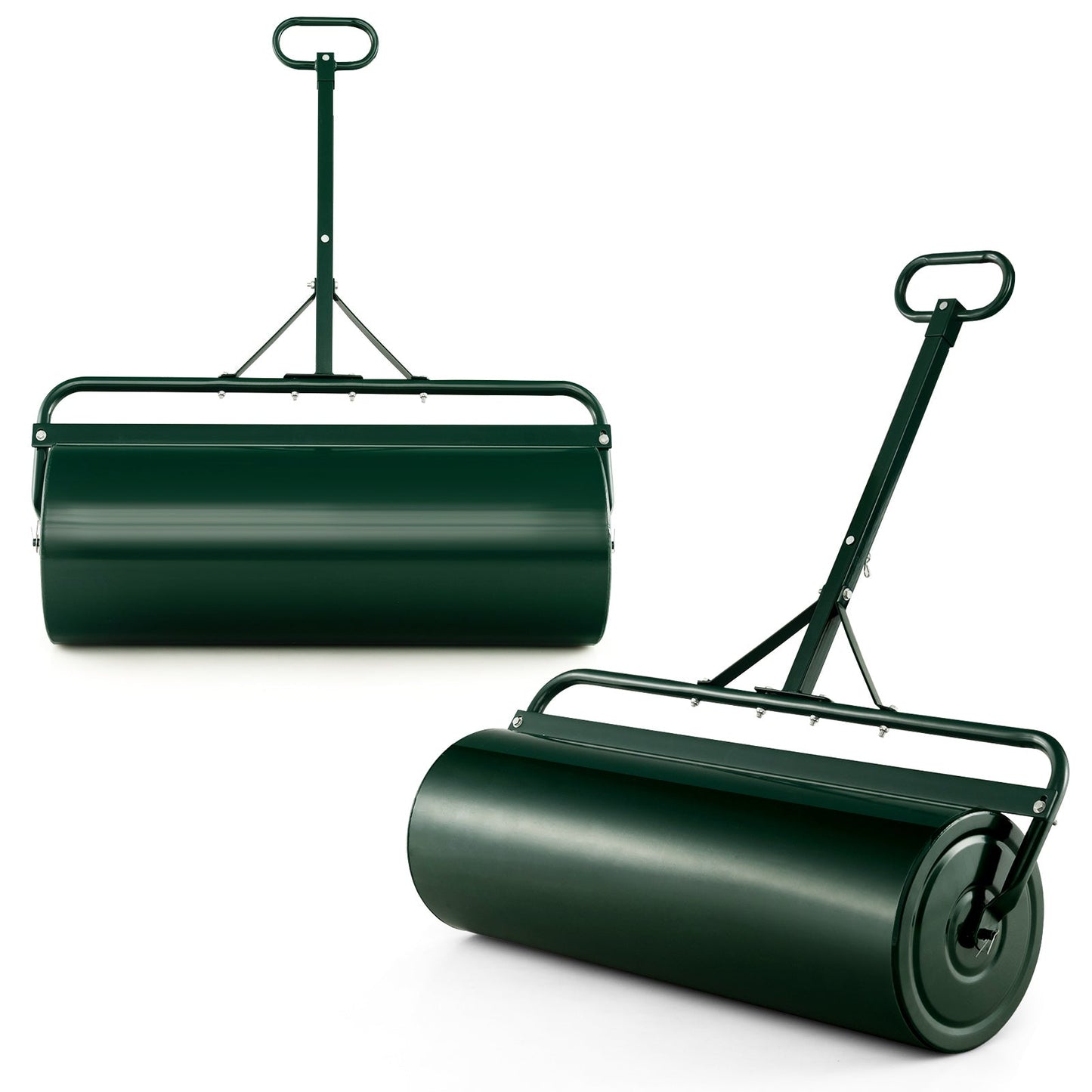 39 Inch Wide Push/Tow Lawn Roller-Black