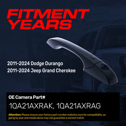 Exterior door handle black primed replacement for 2011-2024 Dodge Durango & Jeep Grand Cherokee on Tampa Home & Garden Store