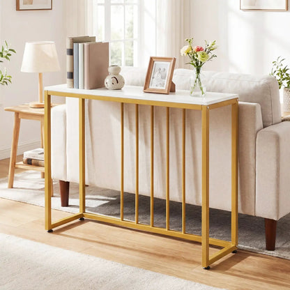 39-Inch Console Table With Built-In Charger