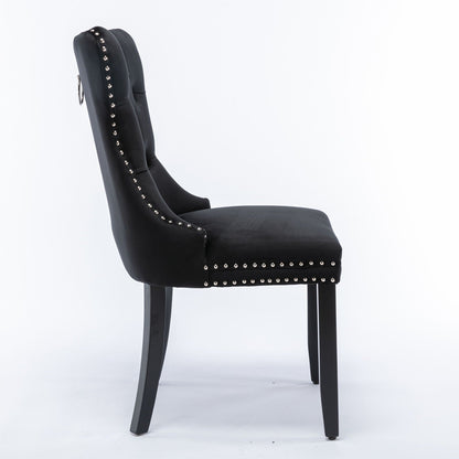 Nikki High End Tufted Dining Chair Set of Two