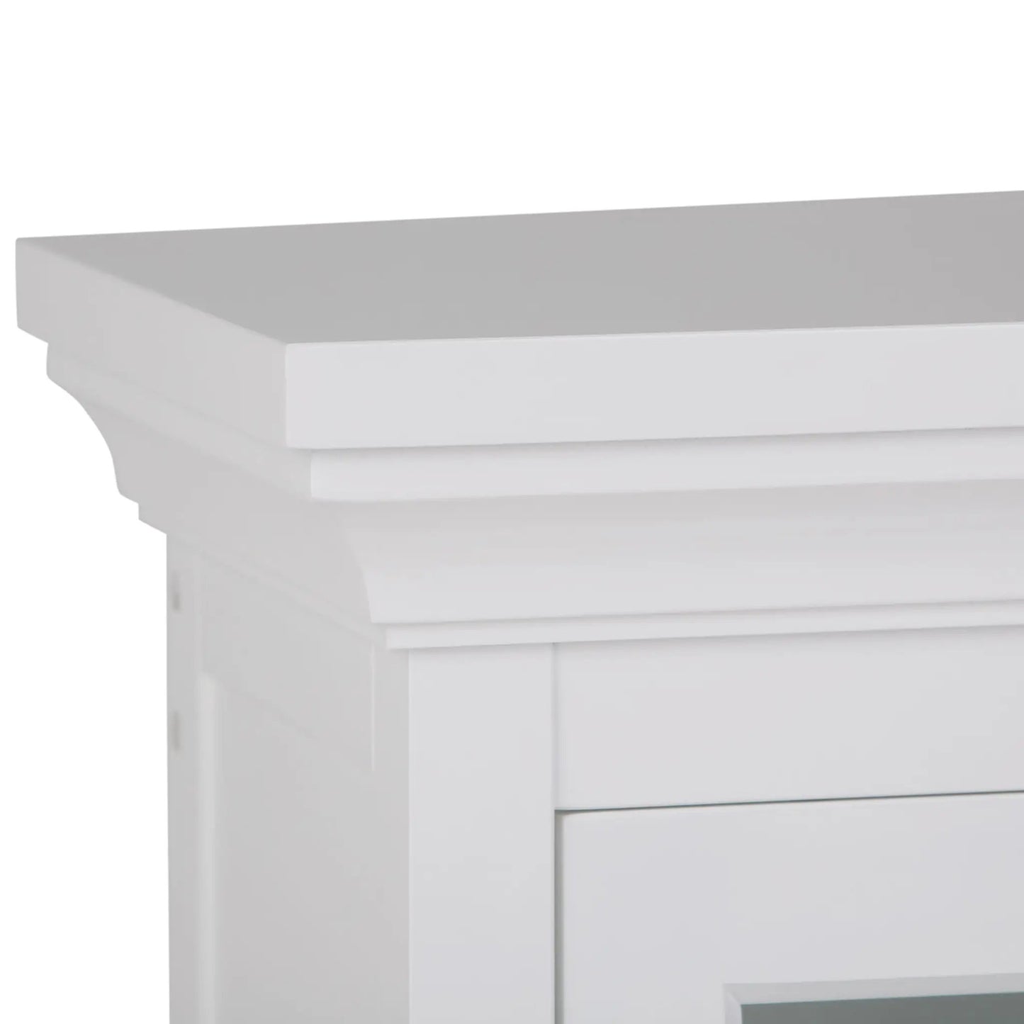 Avington 2-Door Wall Cabinet with Cubbies in Pure White by Unique Piece Furniture on Tampa Home & Garden Store