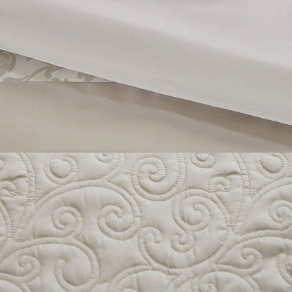 Embroidered and 8 Piece King Comforter Set