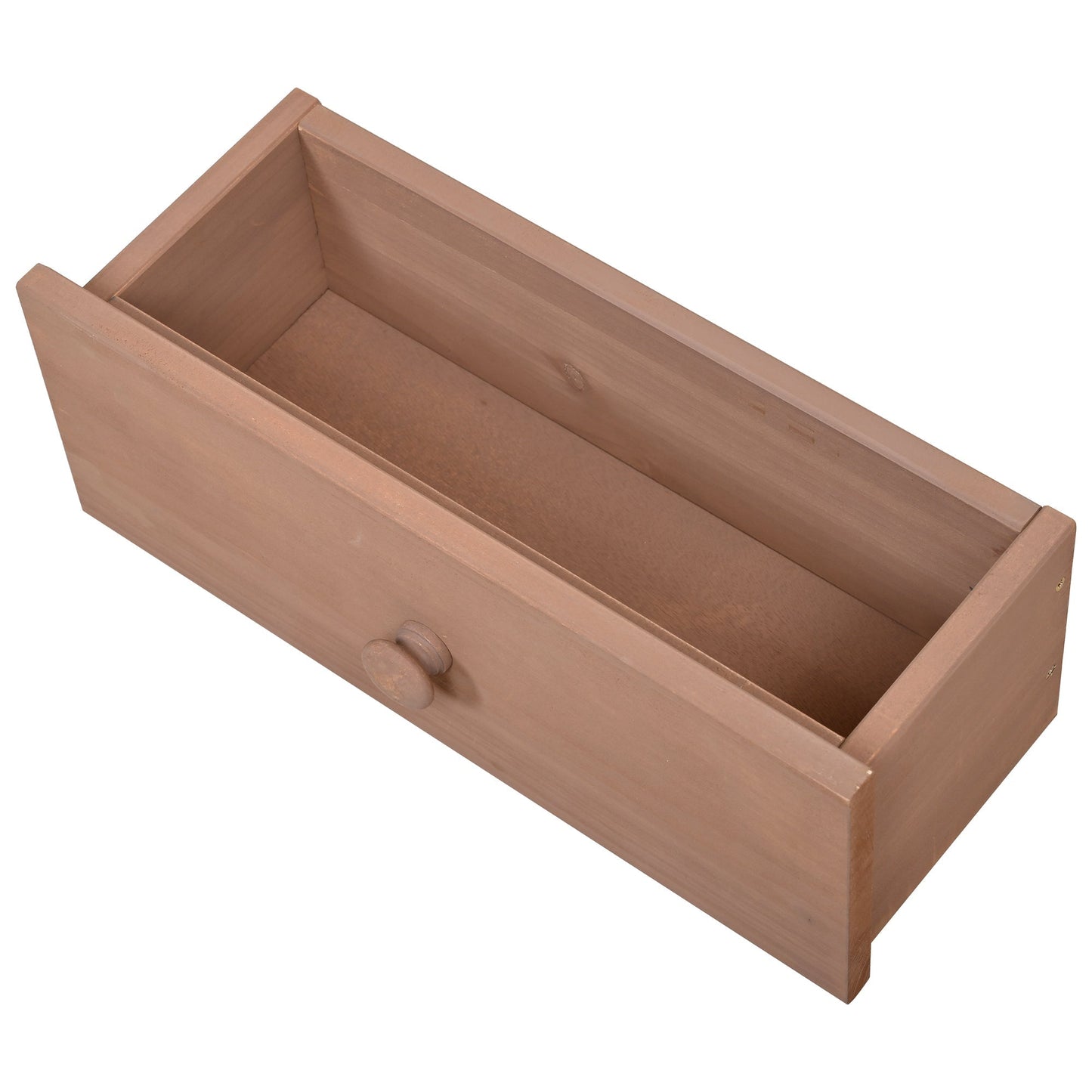 Topmax 65.7'' tall garden potting bench drawer in copper-brown wood with round knob on Tampa Home & Garden Store
