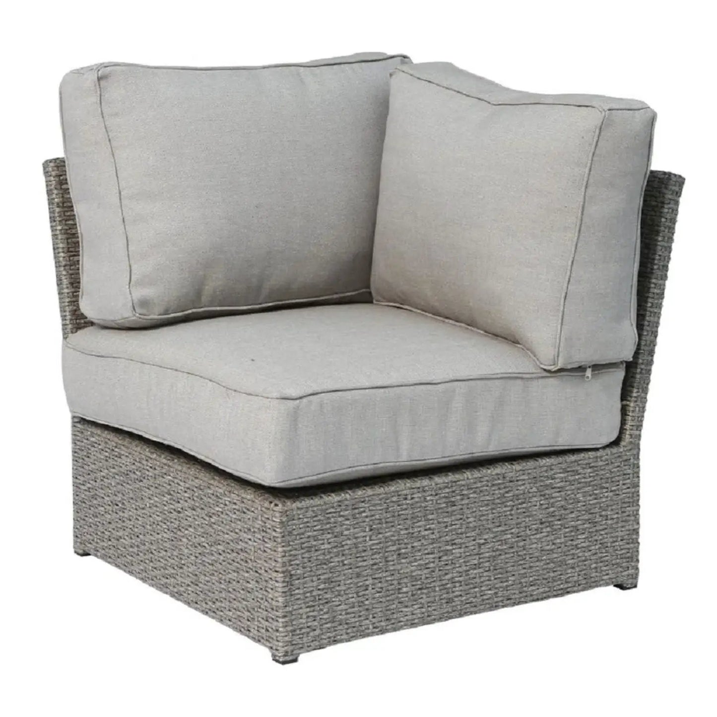 Outdoor Wicker Sectional with Weather Cushions