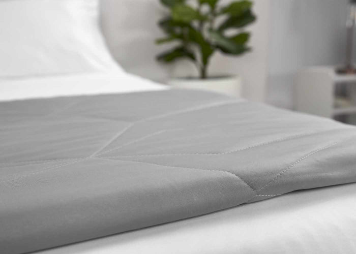 the Bedgear Cooling Blanket in Grey and King