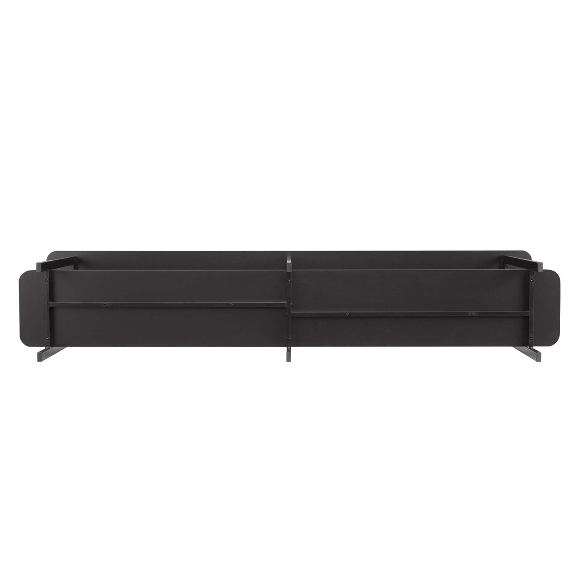 Celine 2-Shelf Console Table, black metal frame with two shelves, HouseOfZazla on Tampa Home & Garden Store