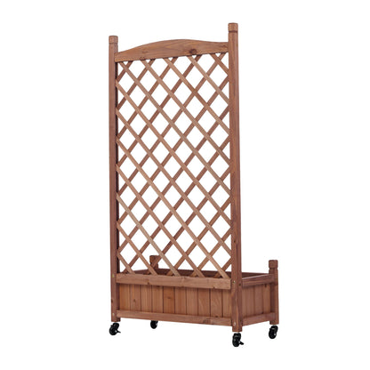 Outdoor Raised Garden Bed with Trellis 2 Pack