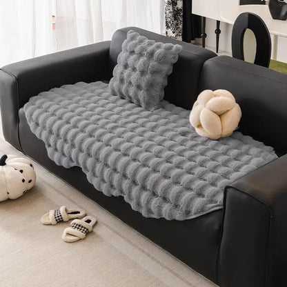 Autumn And Winter Thickening Irregular Sofa Cushion gray tufted plush by FLIPSTYLEZLLC on Tampa Home & Garden Store