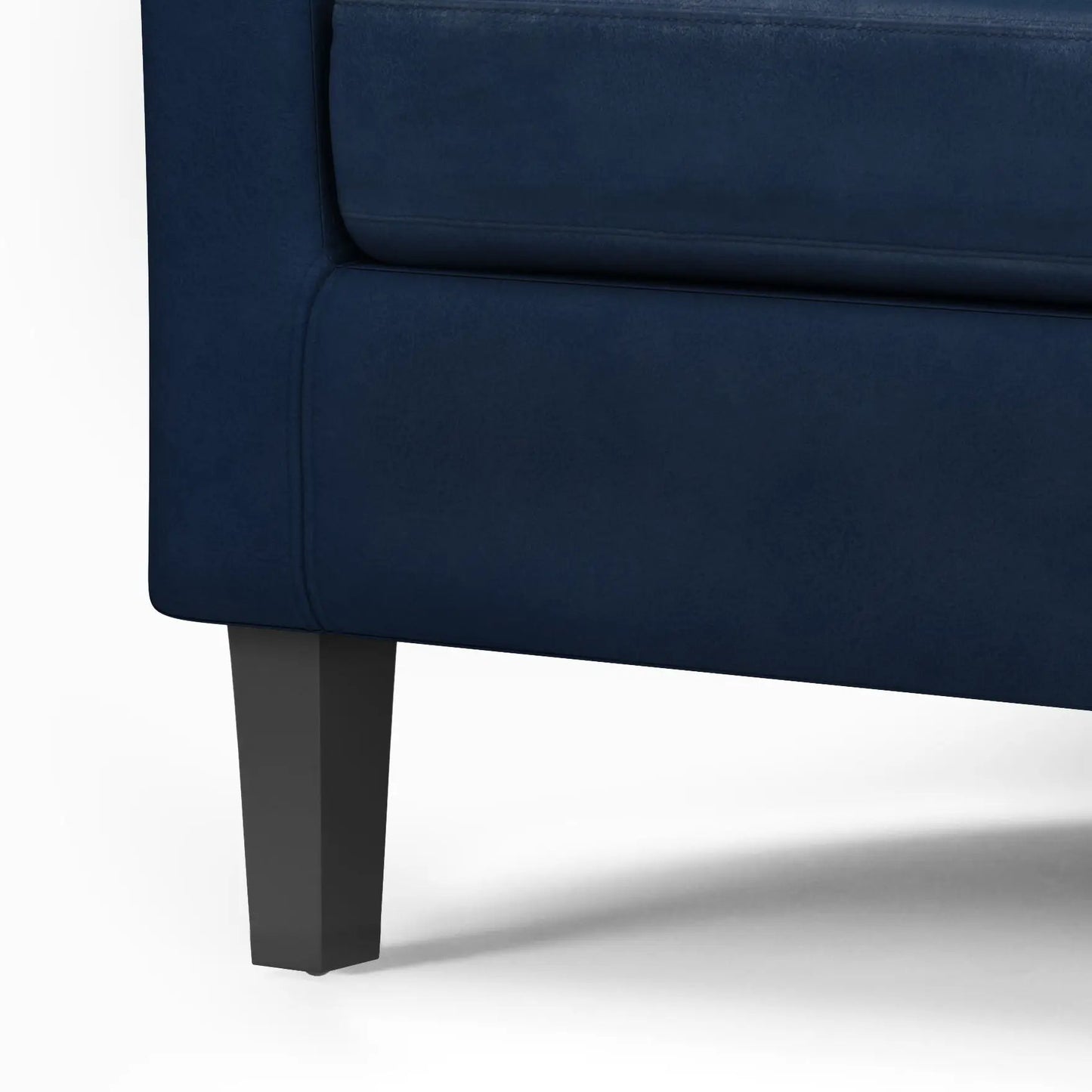 Austin Transitional Tub Chair navy blue upholstered arm chair Unique Piece Furniture on Tampa Home & Garden Store