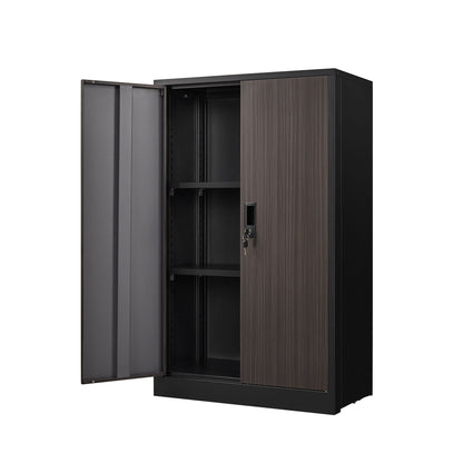 Metal storage cabinet with locking doors and adjustable shelf by HouseOfZazla, black cabinet on Tampa Home & Garden Store
