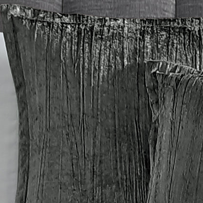 Turin and Charcoal Crinkle Velvet Seven Piece Set