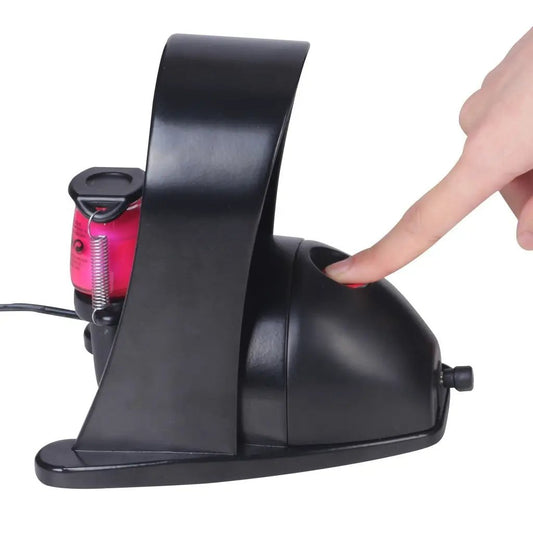Nadico nail clipper shaking machine for polish black plastic device with pink bottle on Tampa Home & Garden Store