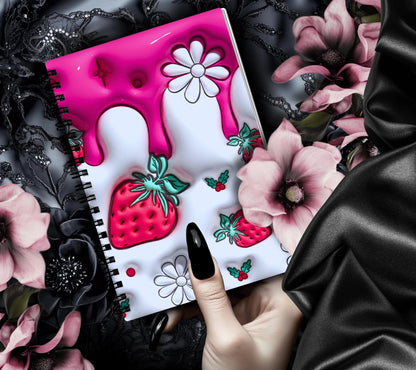3D Stawberries Reusable Sticker Book, Sticker Album and Organizer, Kid Friendly and Waterproof - Tampa Home & Garden Store