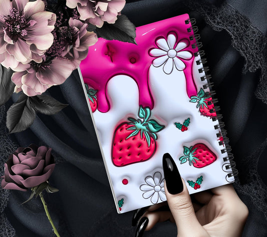 3D Stawberries Reusable Sticker Book, Sticker Album and Organizer, Kid Friendly and Waterproof - Tampa Home & Garden Store