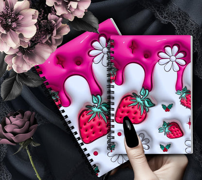 3D Stawberries Reusable Sticker Book, Sticker Album and Organizer, Kid Friendly and Waterproof - Tampa Home & Garden Store