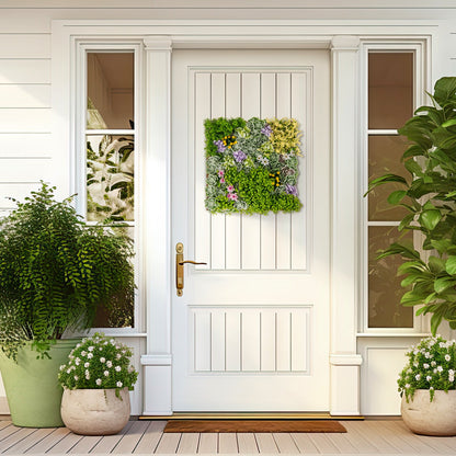 Plantas suculentas colgantes 3D de 20" x 20" con 10 tipos de plantas artificiales mixtas para el hogar o balcón