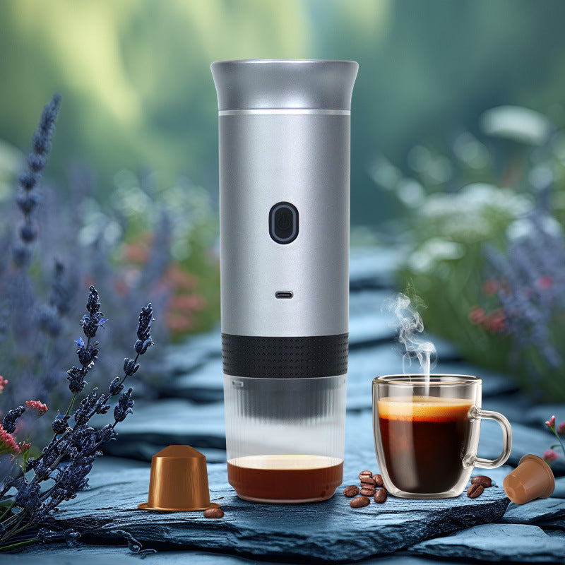 2025 Upgraded 3-in-1 Cordless Coffee Maker - 20Bar Portable for Car/Camping/Home, Capsule/Powder, USB Fast Heat - Tampa Home & Garden Store