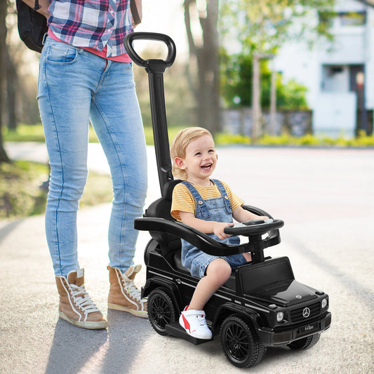 3-In-1 Ride on Push Car Mercedes Benz G350 Stroller Sliding Car with Canopy - Tampa Home & Garden Store