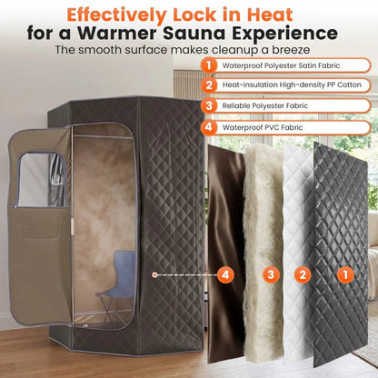 Portable Steam Sauna 3L For Home Fast Heat Remote
