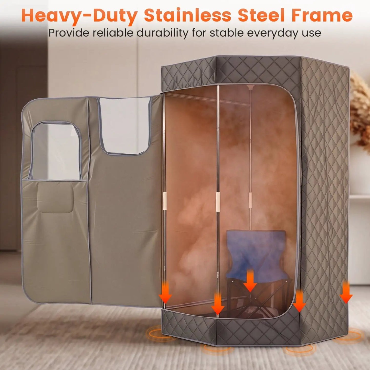Portable Steam Sauna 3L For Home Fast Heat Remote