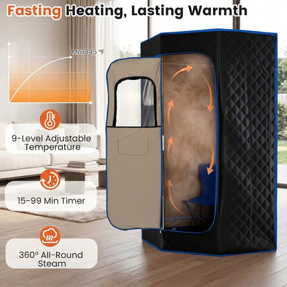 Portable Steam Sauna 3L For Home Fast Heat Remote