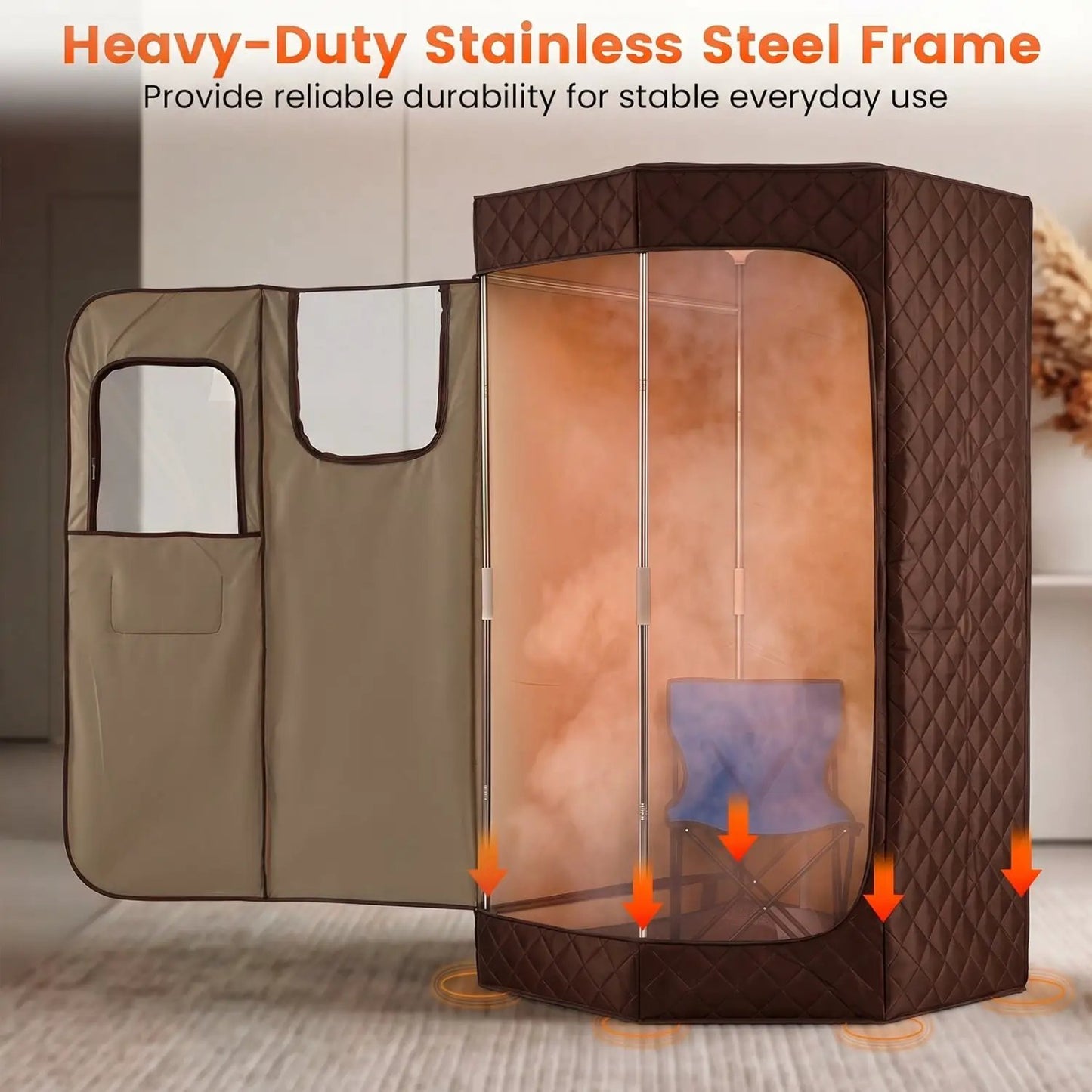 Portable Steam Sauna 3L For Home Fast Heat Remote