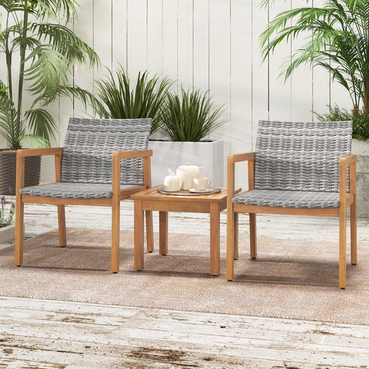 3 Pieces Patio Furniture Set  with Chair - Tampa Home & Garden Store