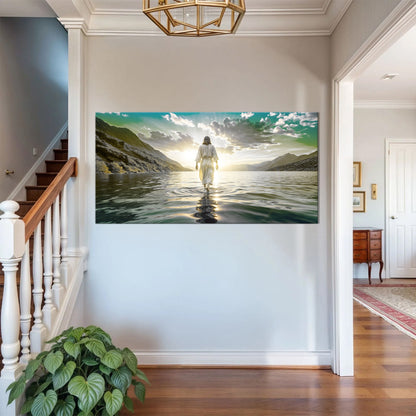 Reflections Faith Wall Art XIII canvas by Tailored Canvases; sunrise over water on Tampa Home & Garden Store