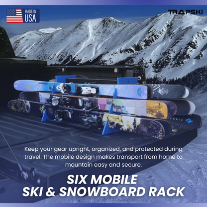 Trapski All Mountain Ski and Snowboard Rack