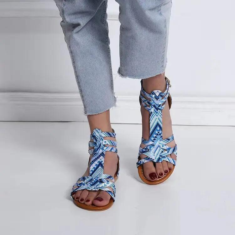 Women's Leather Sandals With Retro Arch Support