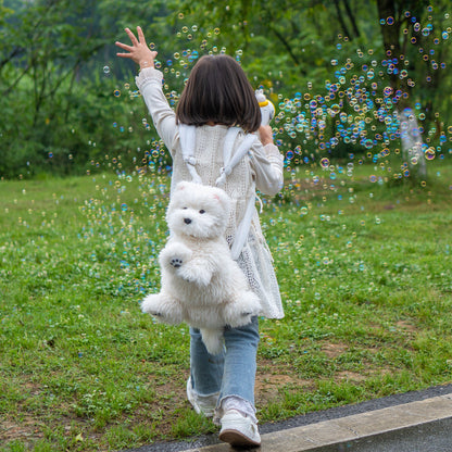 Sac à dos Westie – Sac en peluche pour filles et amantes des chiots