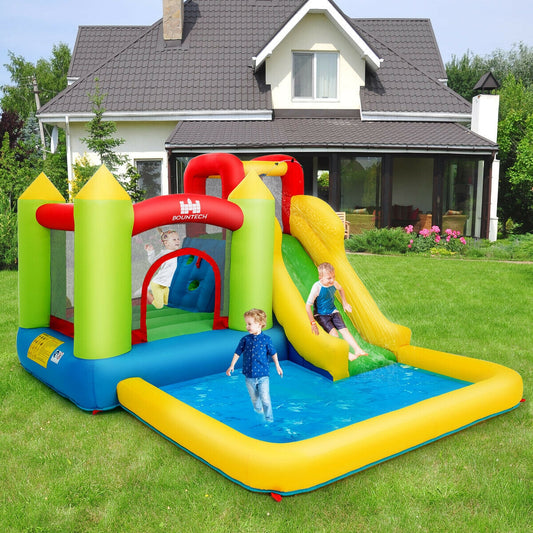Inflatable Bounce House Water Slide Jump Bouncer without Blower - Tampa Home & Garden Store