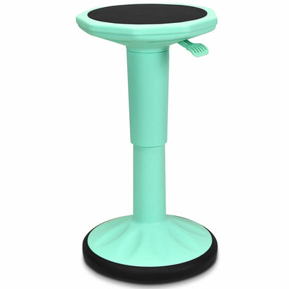 Taburete ajustable de aprendizaje activo para oficina en casa con asiento acolchado - Negro