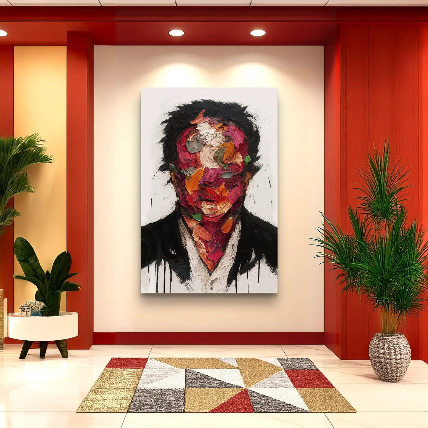 Petals of Identity Wall Art canvas by Tailored Canvases, vibrant abstract portrait on Tampa Home & Garden Store