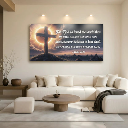 John 3 16 Faith Sign for God so Loved the World