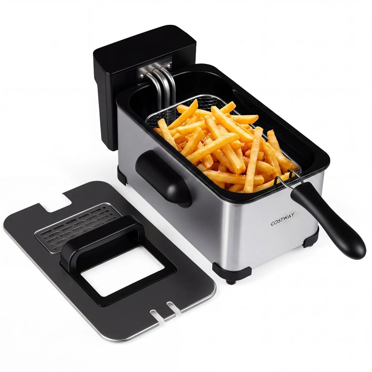 3.2-Qt Electric Deep Fryer 1700W LED Touch Screen