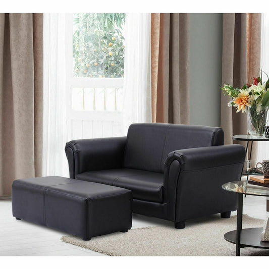 Soft Kids Double Sofa with Ottoman - Tampa Home & Garden Store